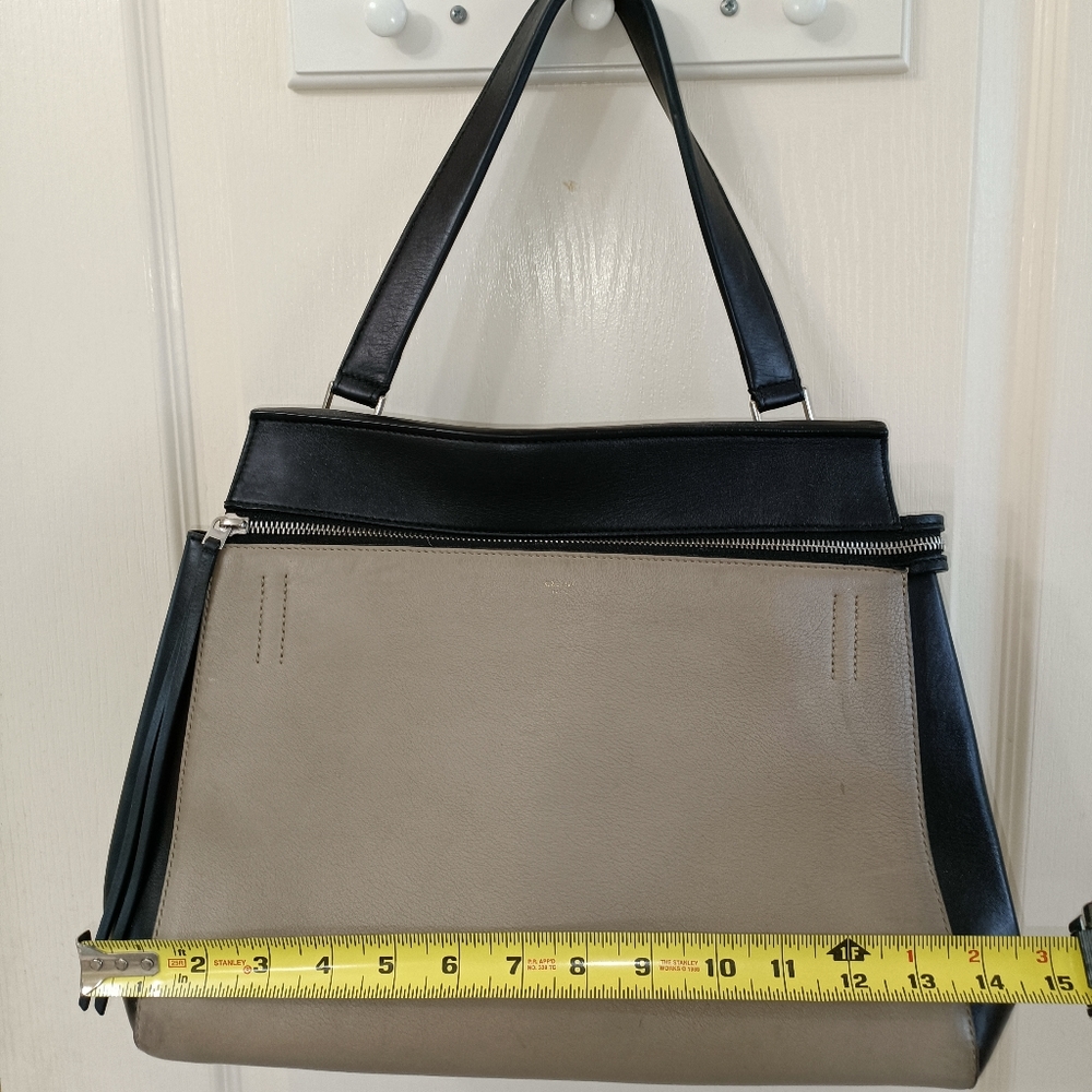 Celine Edge bag color block beige black